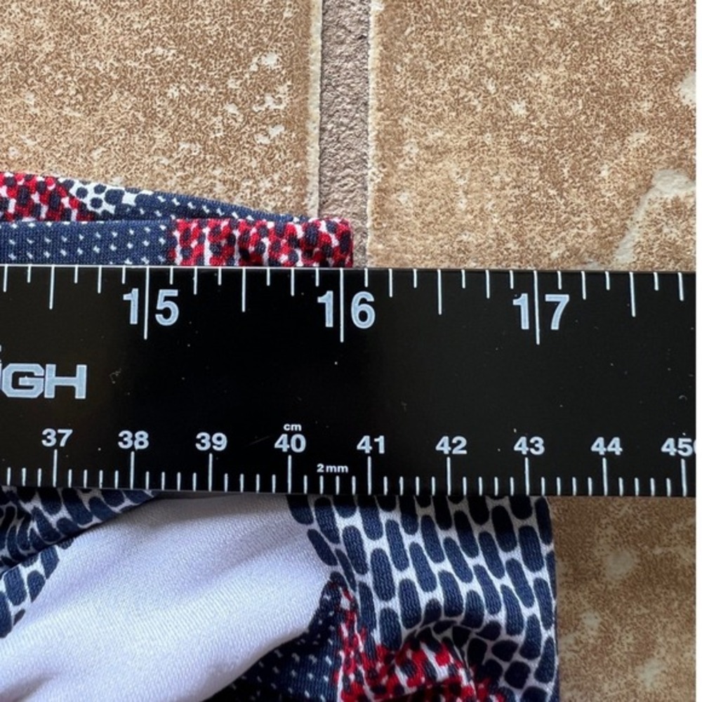 Premise Women's XL Red White Blue July 4th Patriotic Maxi Skirt Stretch Jersey - Picture 7 of 8